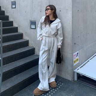 Stitch Point Hooded Set-up