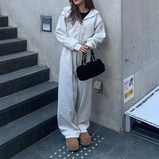 Stitch Point Hooded Set-up