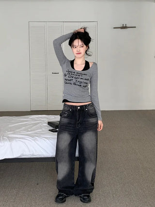 Slim Lettering T-Shirt