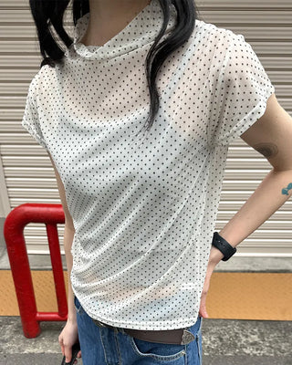 Polka Dot See-Through T-Shirt