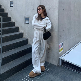 Stitch Point Hooded Set-up