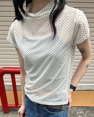 Polka Dot See-Through T-Shirt