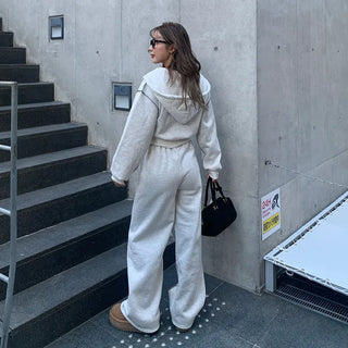 Stitch Point Hooded Set-up