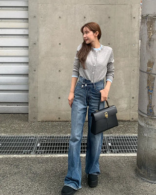 Layered Bicolor Cardigan