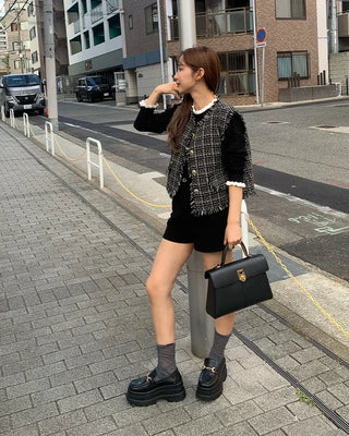Modern tweed vest