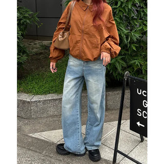 Colored windbreaker jacket