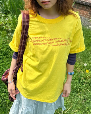 Lettering Half T-shirt
