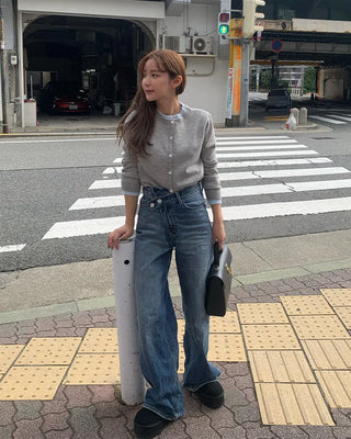 Layered Bicolor Cardigan