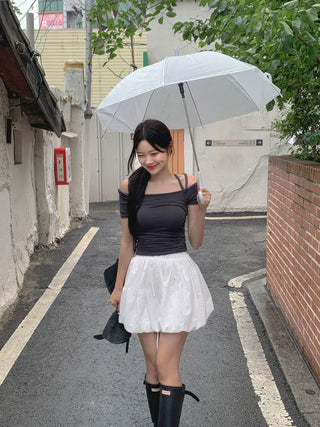 Balloon mini skirt (4 colors)