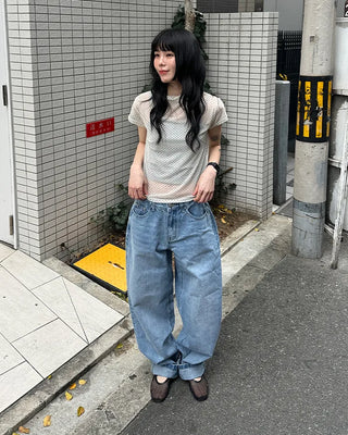 Vintage Wash Denim Pants