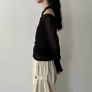 See-through layered T-shirt