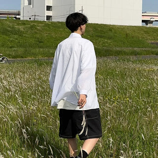 Summer Volume Stripe Shirt