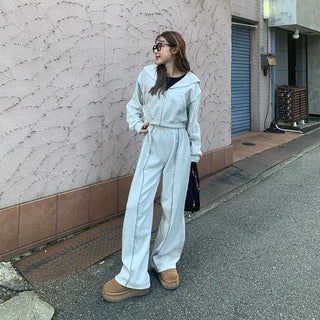 Stitch Point Hooded Set-up