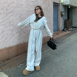 Stitch Point Hooded Set-up