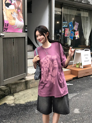 [UNISEX] Printed Oversized Short-Sleeve T-Shirt (3 colors)