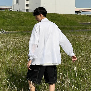 Summer Volume Stripe Shirt