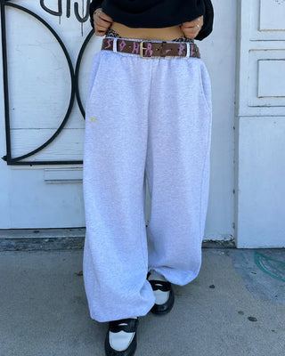 (ORIGINAL) Side-tuck Loose Fit Sweatpants (Fleece Lined)