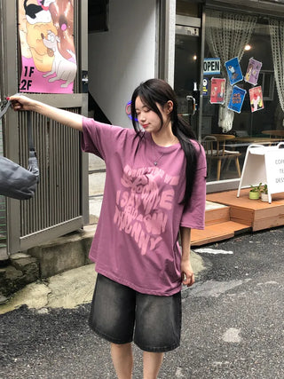 [UNISEX] Printed Oversized Short-Sleeve T-Shirt (3 colors)