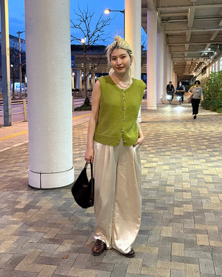 Satin Straight Easy Pants