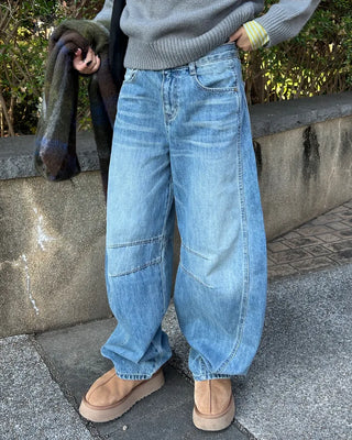 Double Yoke Point Wide Outseam Jeans