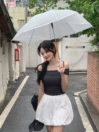 Balloon mini skirt (4 colors)