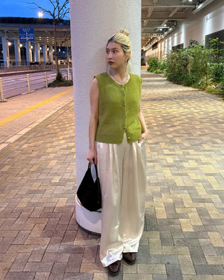 Satin Straight Easy Pants