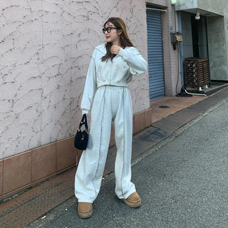 Stitch Point Hooded Set-up