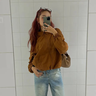 Colored windbreaker jacket