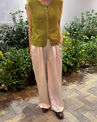 Satin Straight Easy Pants