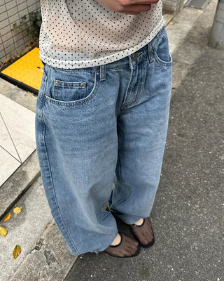 Vintage Wash Denim Pants