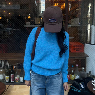 Wool round knit