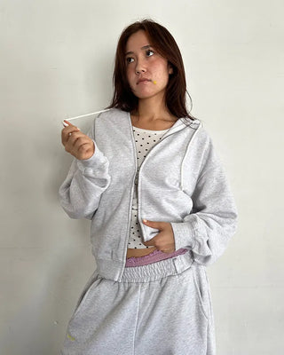 (ORIGINAL) Oversized Double Zip Hoodie (Fleece Lined)