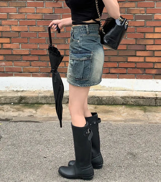 Pocket Vintage Cargo Skirt