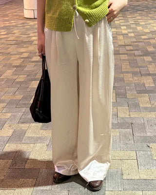 Satin Straight Easy Pants
