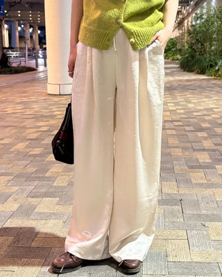 Satin Straight Easy Pants