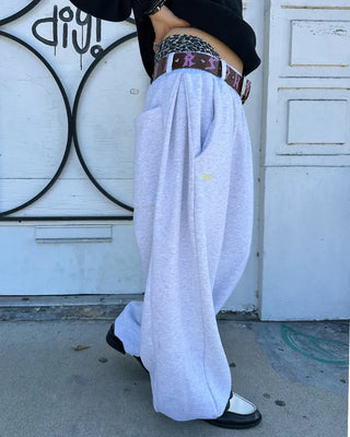 (ORIGINAL) Side-tuck Loose Fit Sweatpants (Fleece Lined)