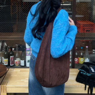 Daily Suede Shoulder Bag