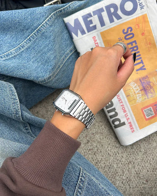 Digital Analog Square Handwatch