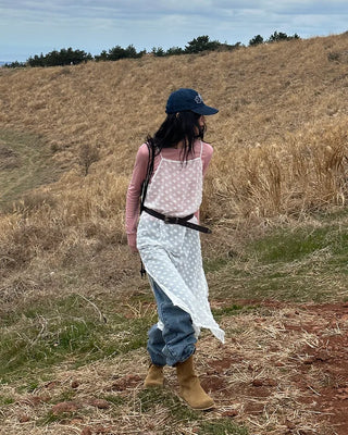 Lace sleeveless long dress