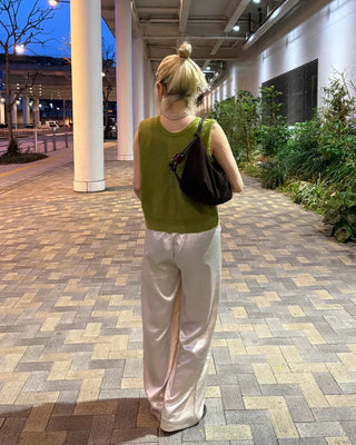 Satin Straight Easy Pants