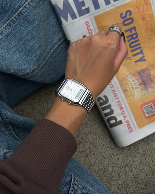 Digital Analog Square Handwatch