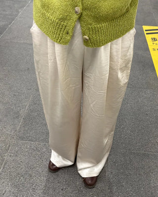 Satin Straight Easy Pants