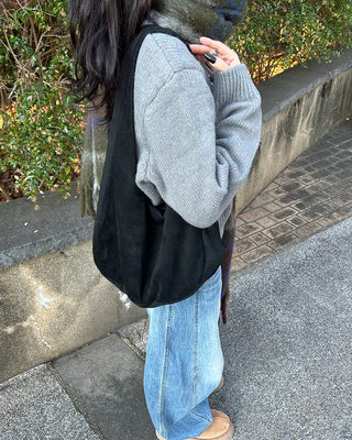 Daily Suede Shoulder Bag
