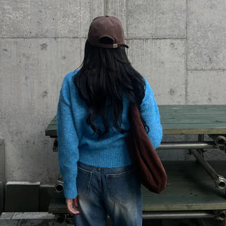 Wool round knit