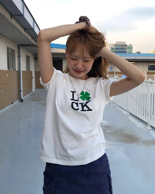 (ORIGINAL) Lucky Glow Clover T-Shirt