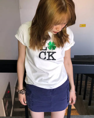 (ORIGINAL) Lucky Glow Clover T-Shirt