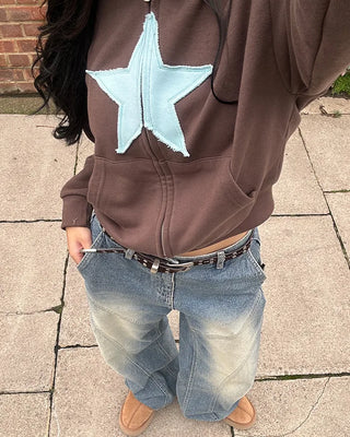 [3rd Re-release] (ORIGINAL) Star Patch Number Hoodie
