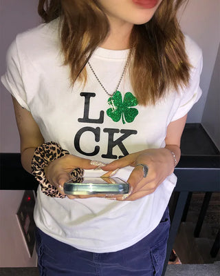 (ORIGINAL) Lucky Glow Clover T-Shirt