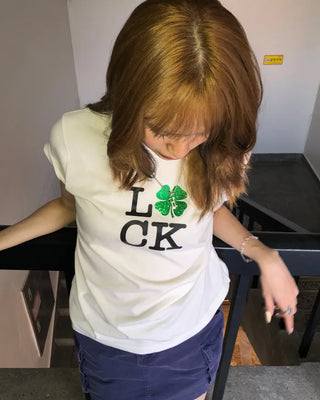 (ORIGINAL) Lucky Glow Clover T-Shirt
