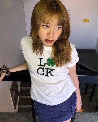 (ORIGINAL) Lucky Glow Clover T-Shirt